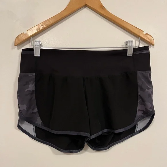 Zyia Active Black Camo 5 Star Running Workout Shorts M - Picture 6 of 12